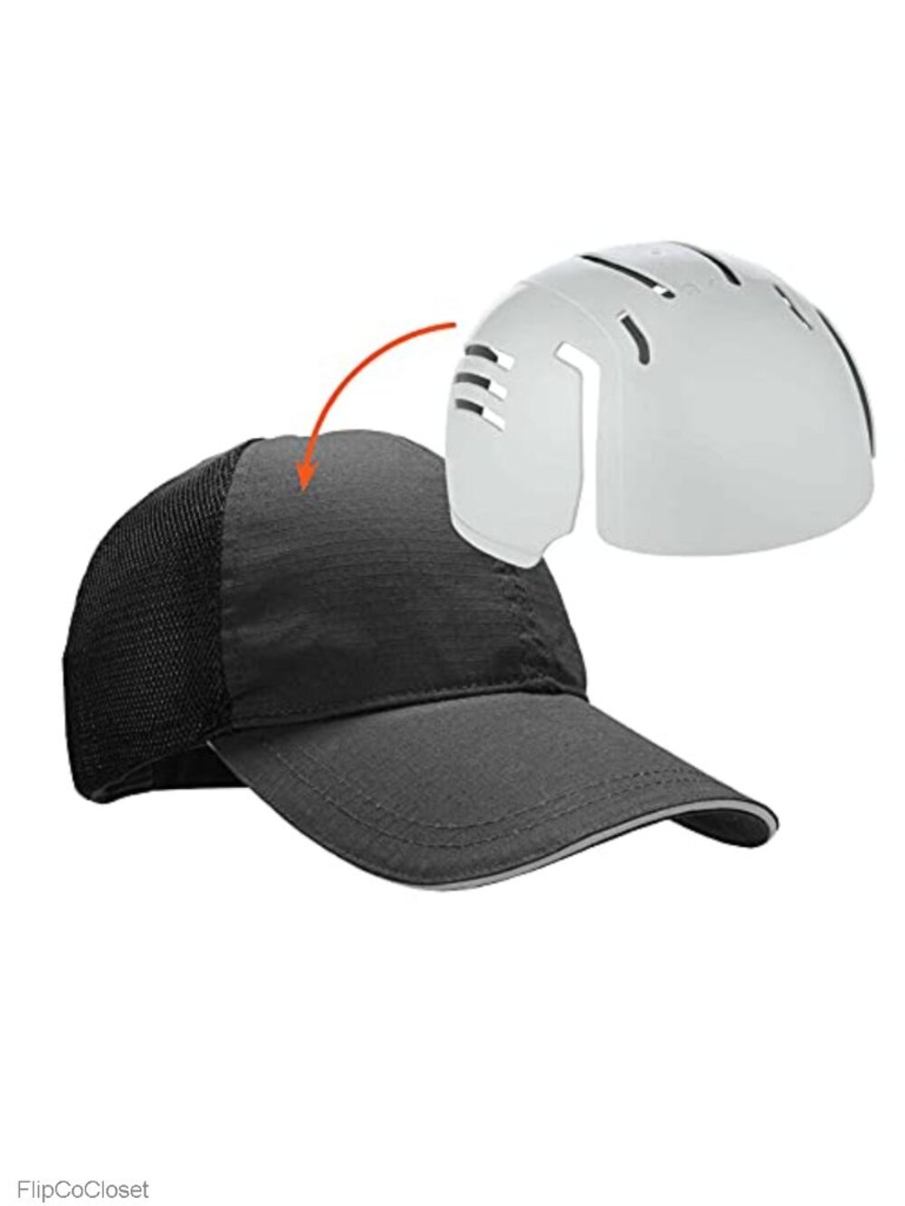 Women's Adjustable Baseball Cap with Bump Cap Insert, Breathable Mesh,